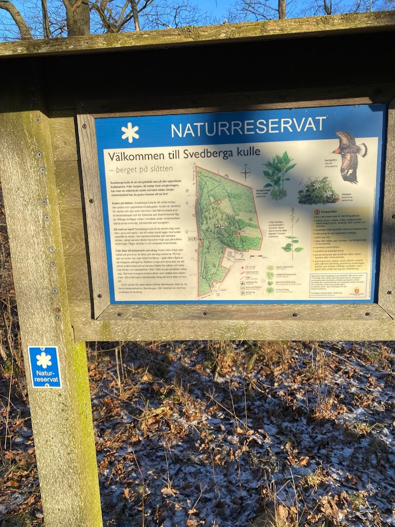 Svedberga kulle naturreservat, parkering